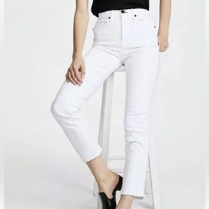 Rag & Bone Cigarette High Rise White Jeans. NWT! Sz 25 & 27
